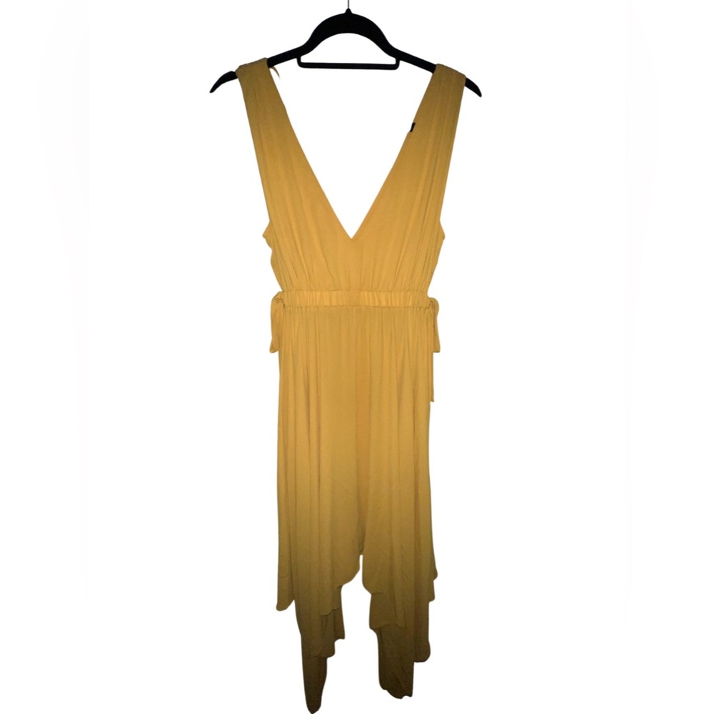 Yellow midi Dress
